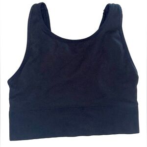 Victoria Sport - Black Ribbed Bralette - SIZE XL